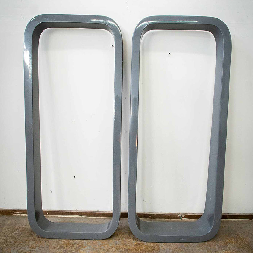 Sprinter 144" Trim Rings: Driver Side - Extended Depth, Awning | Passenger Side - Regular Depth, Half Slider - Flarespace Adventure Van Conversion Parts