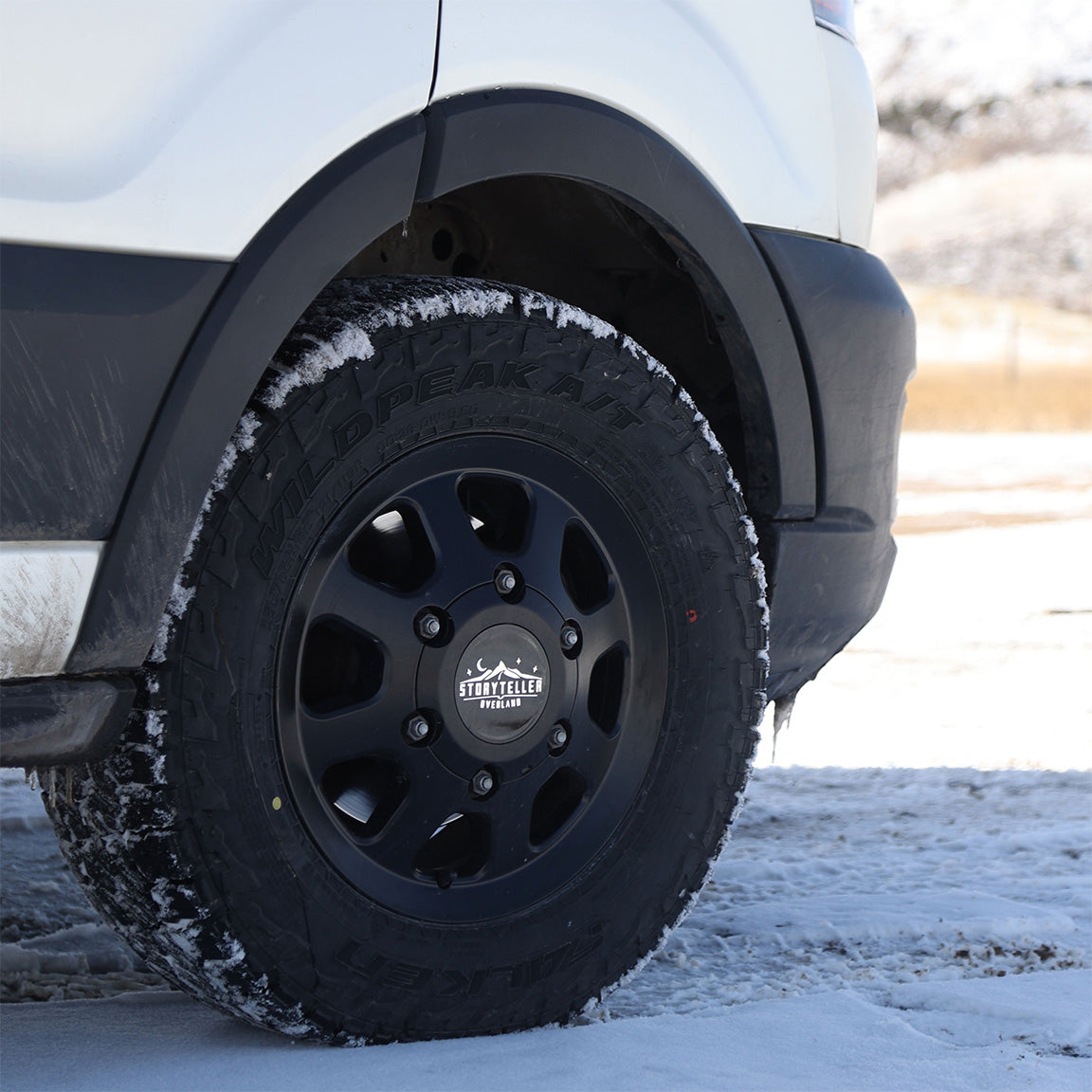 AWD Ford Transit Tire and Wheel Package Black 16" - Flarespace Adventure Van Conversion Parts