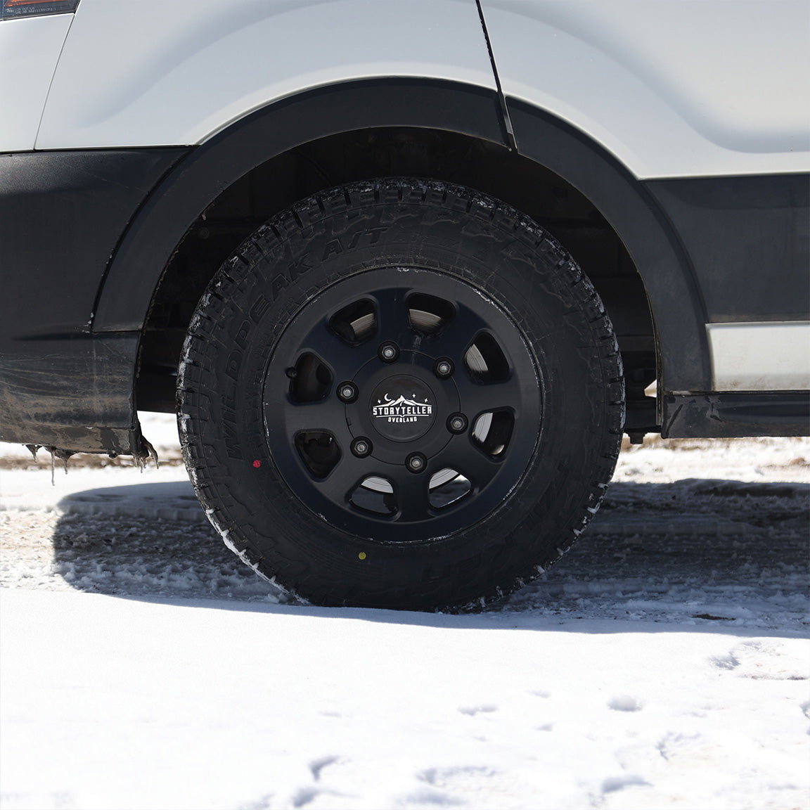 AWD Ford Transit Tire and Wheel Package Black 16" - Flarespace Adventure Van Conversion Parts