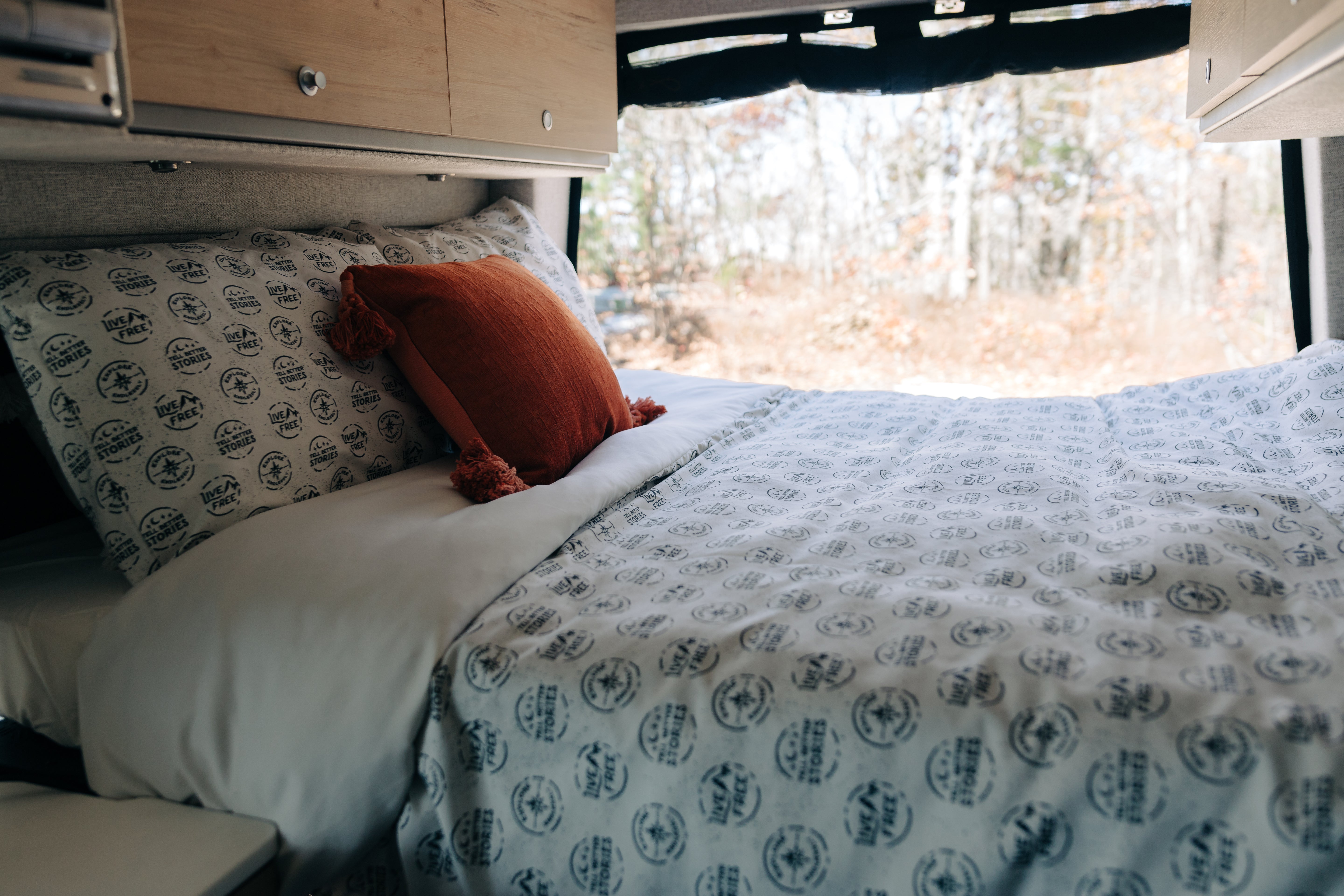 Storyteller Live Free, Explore Endlessly, Tell Better Stories Double Duvet