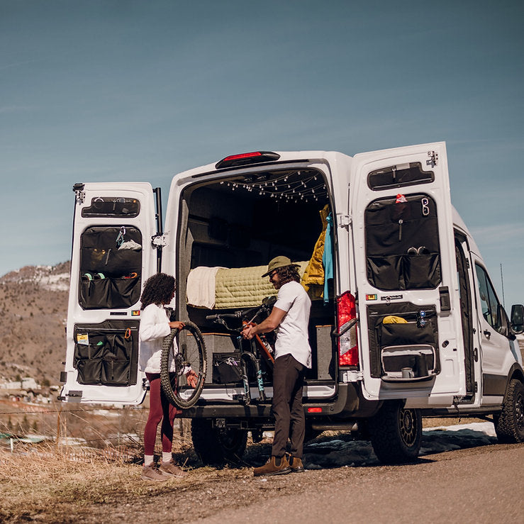 VanEssentials Rear Door Storage Bundle for Ford Transit - Flarespace Adventure Van Conversion Parts