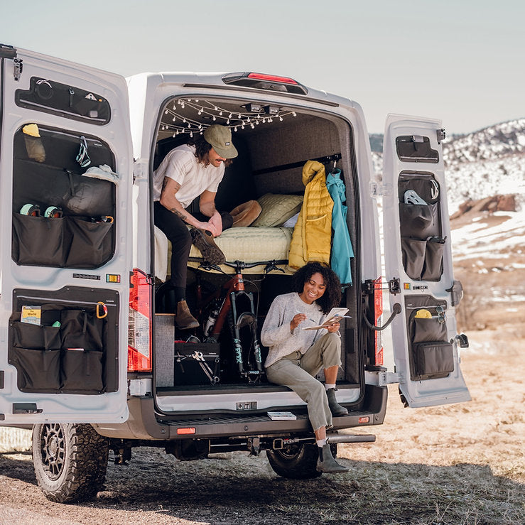 VanEssentials Rear Door Storage Bundle for Ford Transit - Flarespace Adventure Van Conversion Parts