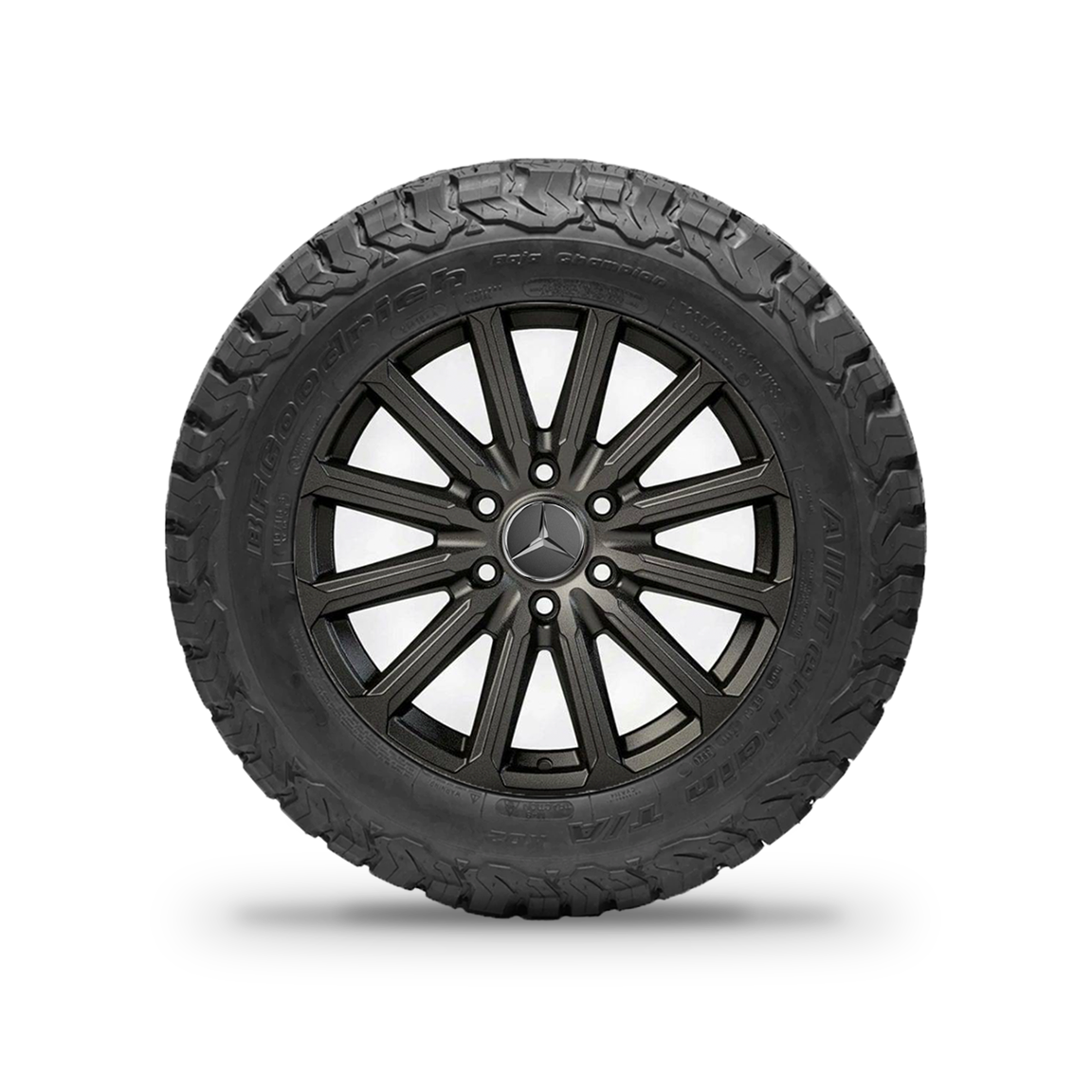 Stealth Tire and Wheel Package Matte Black 18" ↗️ - Flarespace Adventure Van Conversion Parts