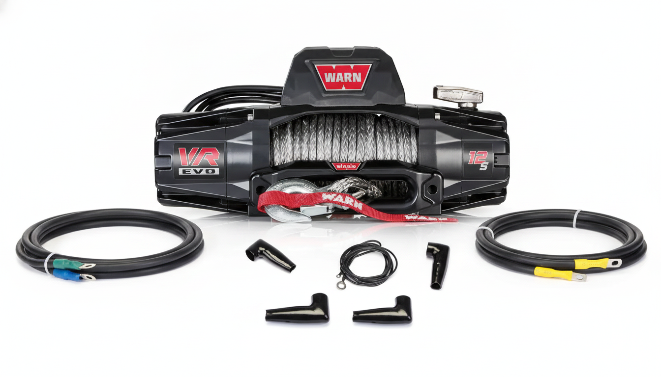 WARN VR EVO12-S Winch + Control Pack Relocation Kit