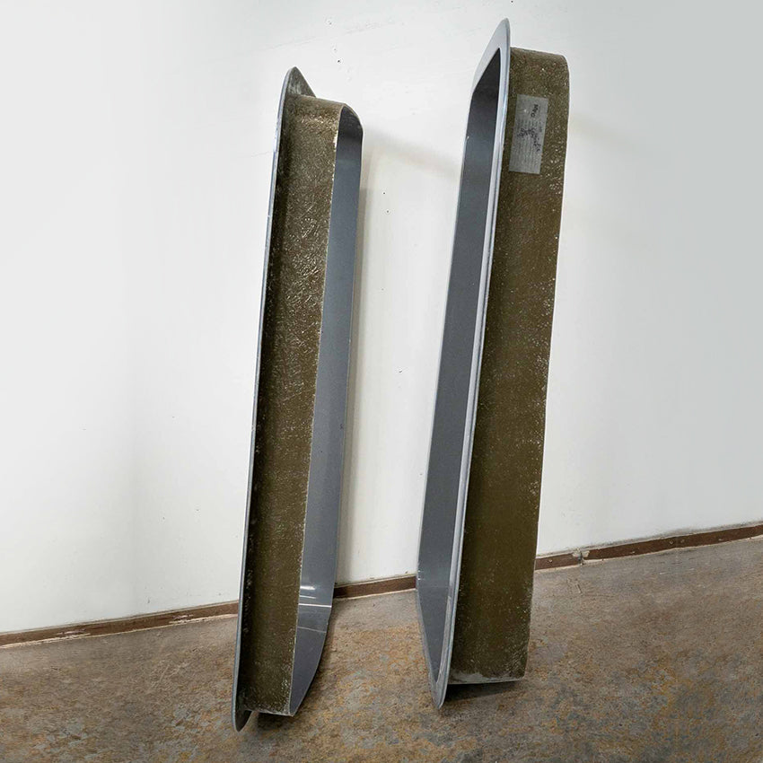 Sprinter 144" Trim Rings: Driver Side - Extended Depth, Awning | Passenger Side - Regular Depth, Half Slider - Flarespace Adventure Van Conversion Parts