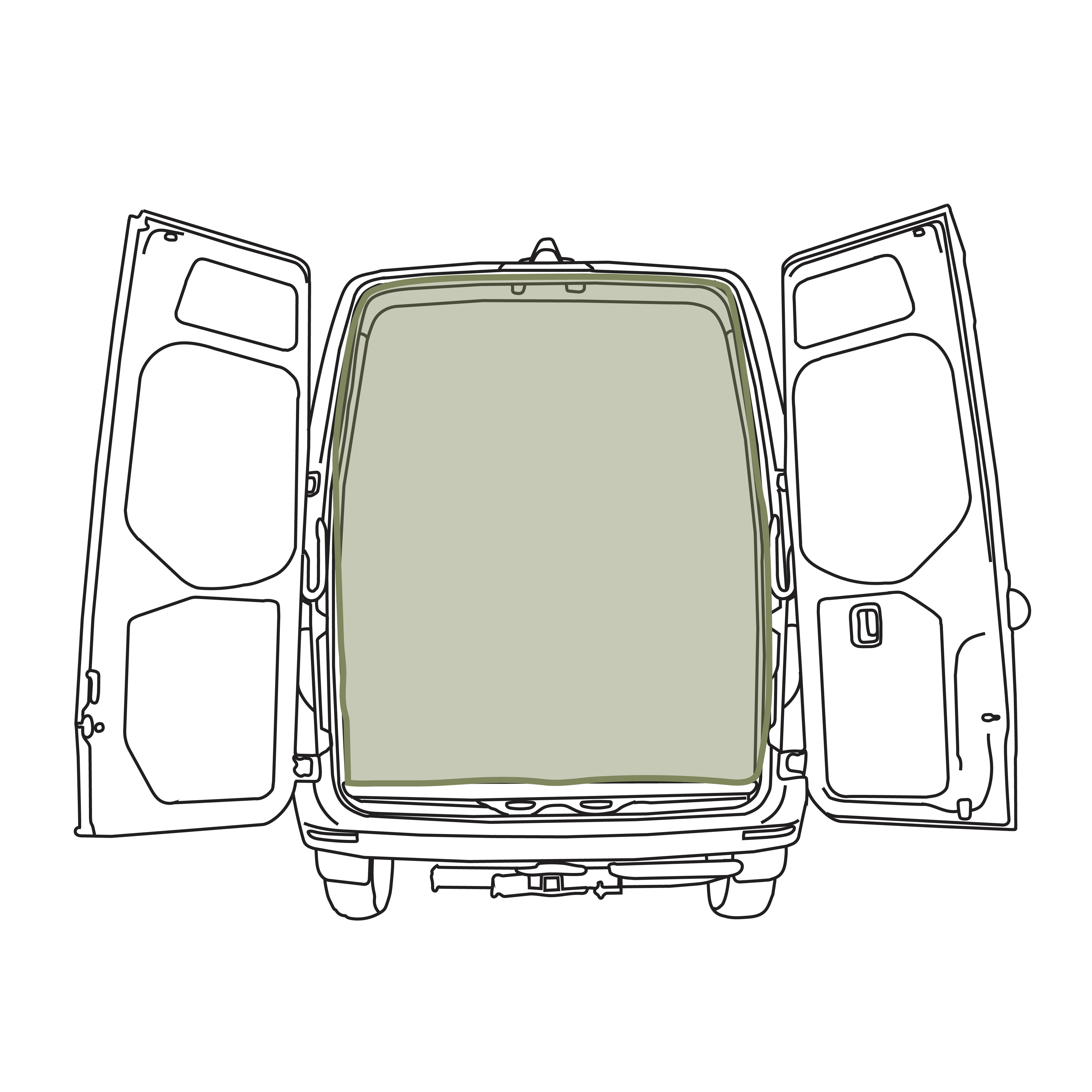 Mercedes Sprinter Bug Screen - Rear Door