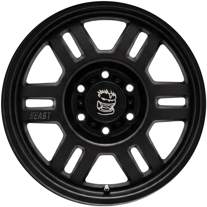 17" Storyteller Vision Beast Wheel in Satin Black - Flarespace Adventure Van Conversion Parts