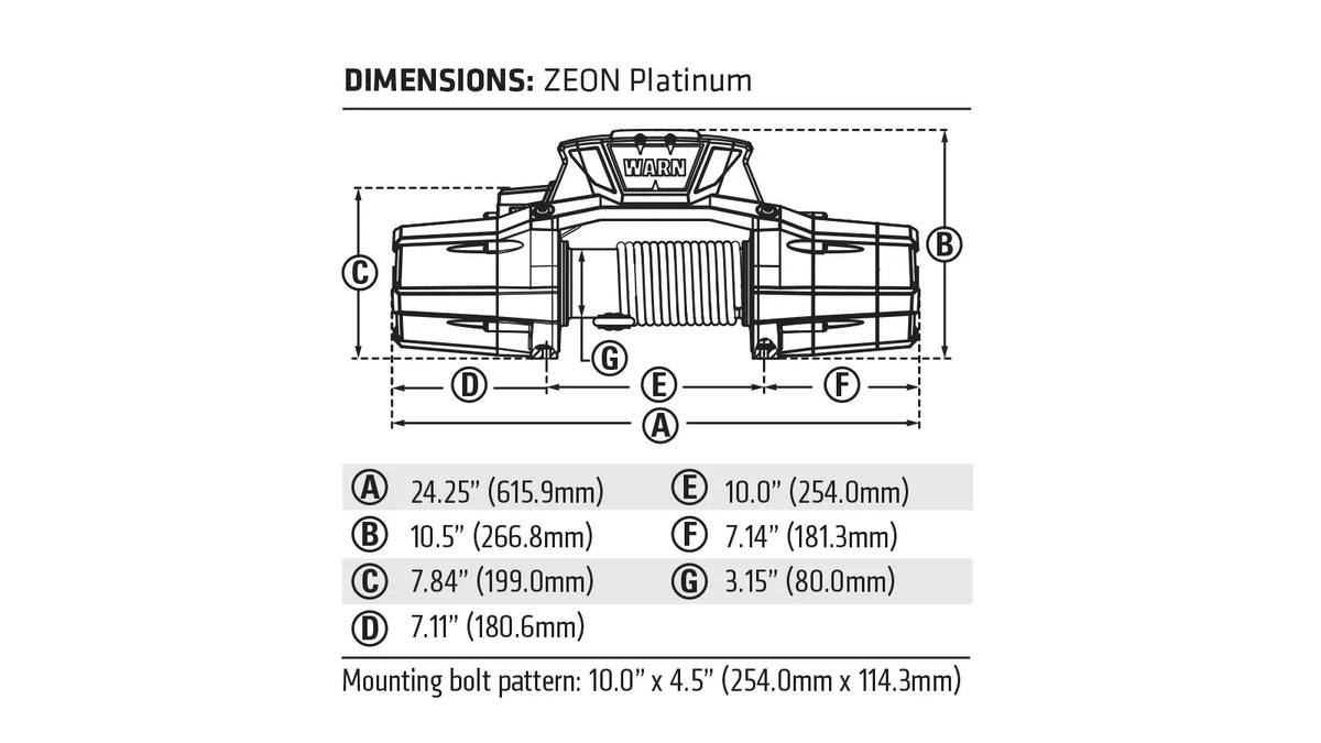 WARN ZEON 10-S Platinum Winch