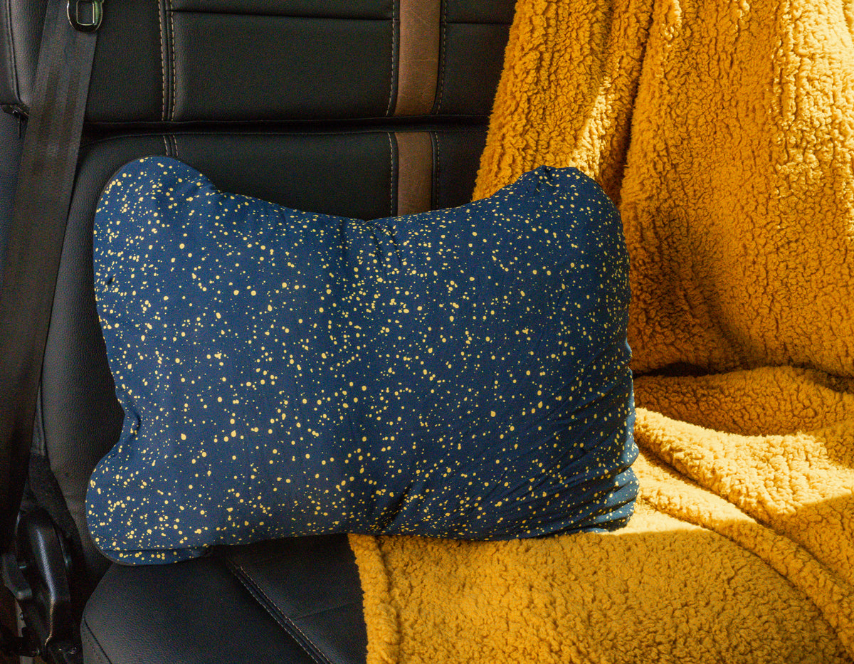 Camprest Pillow Storyteller Logo Hest x Flarespace - Starry Night Pattern
