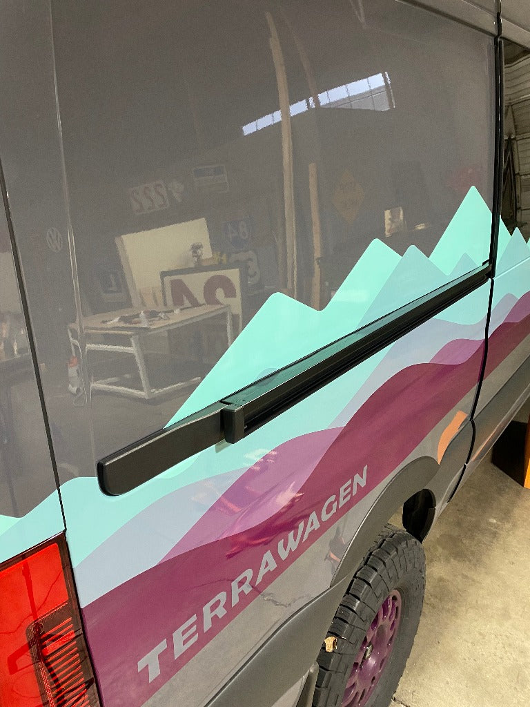 Terrawagen Track Wedge – Sprinter Slider Door Spacer - Flarespace Adventure Van Conversion Parts