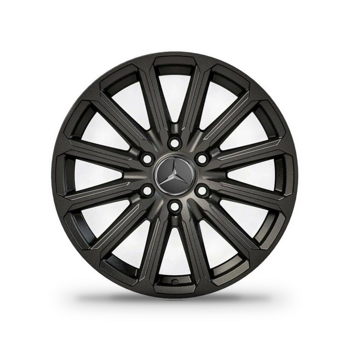 Stealth Tire and Wheel Package Matte Black 18" - Flarespace Adventure Van Conversion Parts