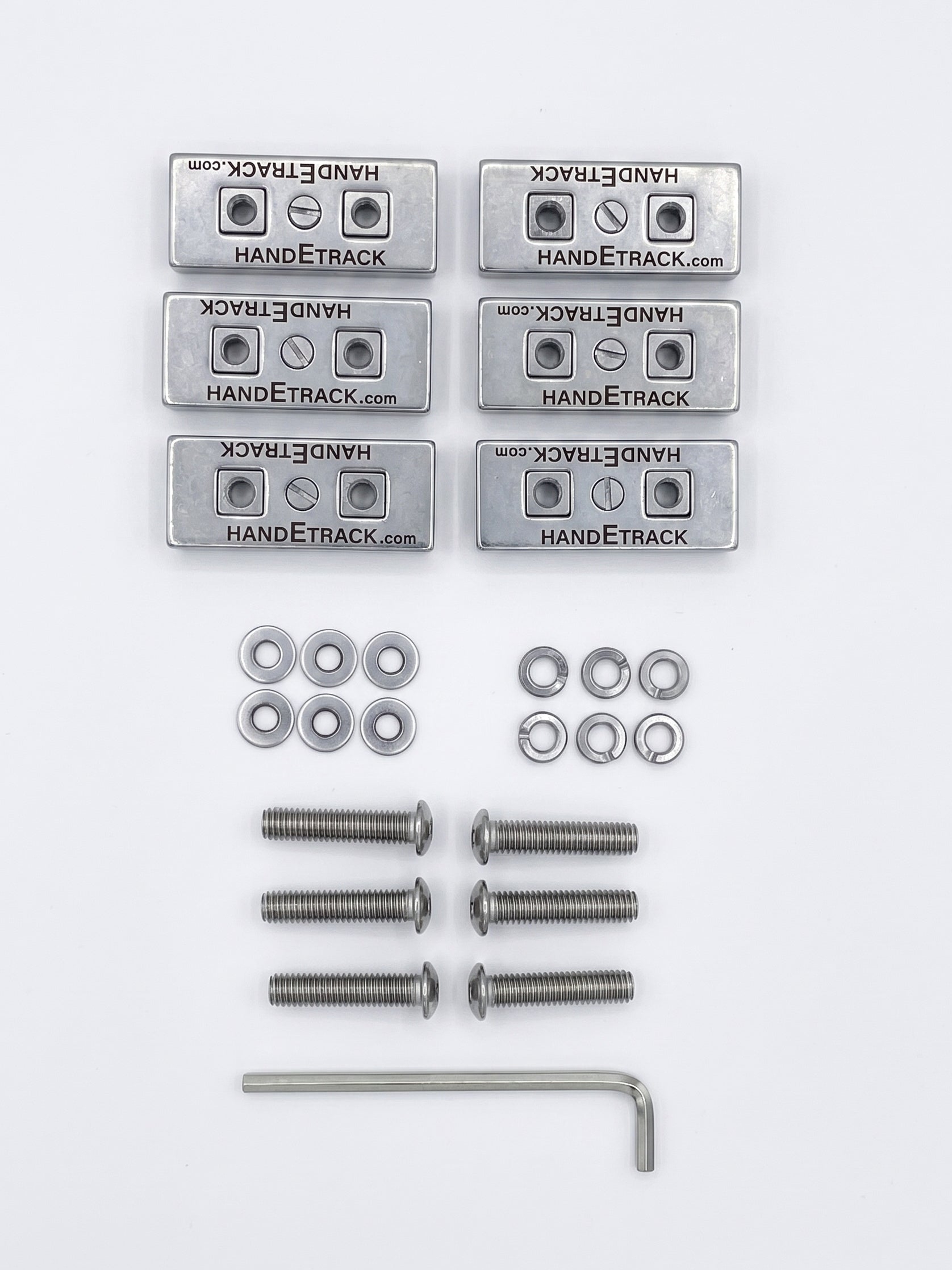 Flarespace Ski Box Mounting Hardware is the perfect addition to help mount your Sandy Vans Boost Box. Each set A features six silver metal handtrack plates with mounting hardware and a hex wrench. 