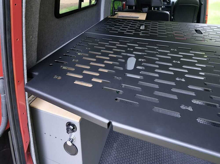 Flatline Van Co Sprinter Van Bed System - Flarespace Adventure Van Conversion Parts