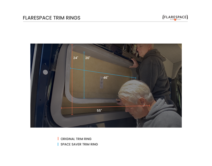 Trim Rings for Sprinter 144" - Flarespace