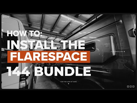 Sleep sideways with the Ultimate Flarespace Bundle. Bundle components: Flares, trim rings, bed system, custom mattress, interior finish kit, sheets and bedding.